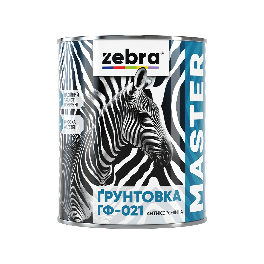 ҐРУНТОВКА ГФ-021 антикорозійна ZEBRA 2,6 кг